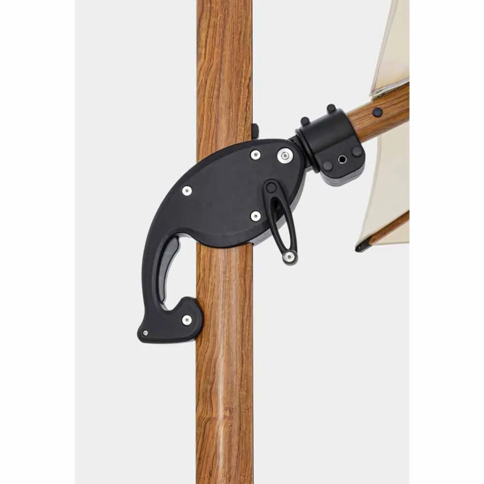 3x3 Çadër e Jashtme në Alumini me Pëlhurë Poliester Beige - Leano Viadurini