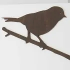 Ora e bardhë e murit me dekorime të kafshëve prej druri Dizajn modern - pezullim Viadurini