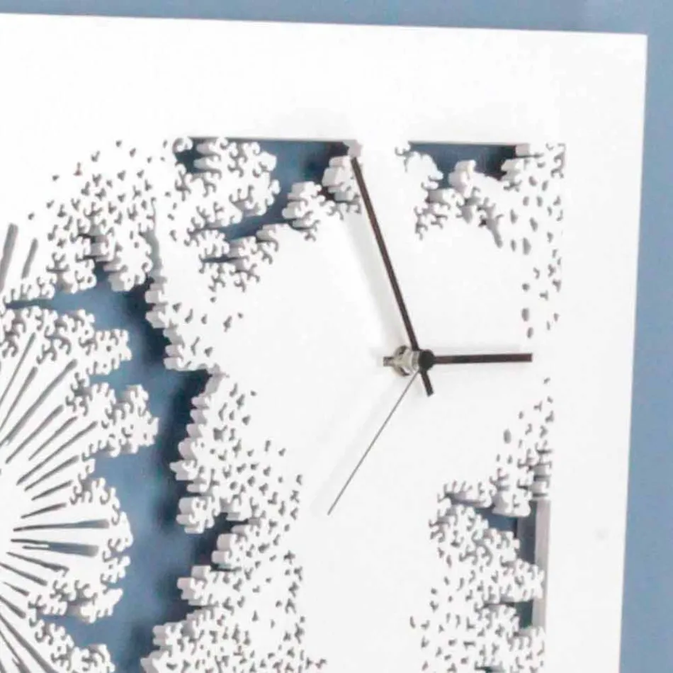 Dizajnoni Orën e Murit në Dru të Bardhë ose Pëllumbi Drejtkëndor - Artificio Viadurini