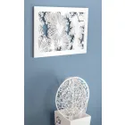 Dizajnoni Orën e Murit në Dru të Bardhë ose Pëllumbi Drejtkëndor - Artificio Viadurini