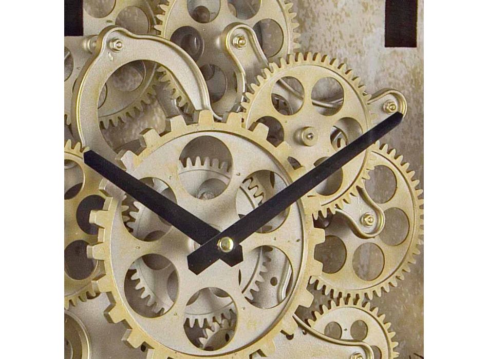Diametri i orës së rrumbullakët të murit 46.5 cm në lëvizje çeliku dhe qelqi - Rando