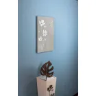 Orë Muri drejtkëndëshe kafe dhe plexiglas - Silene Viadurini