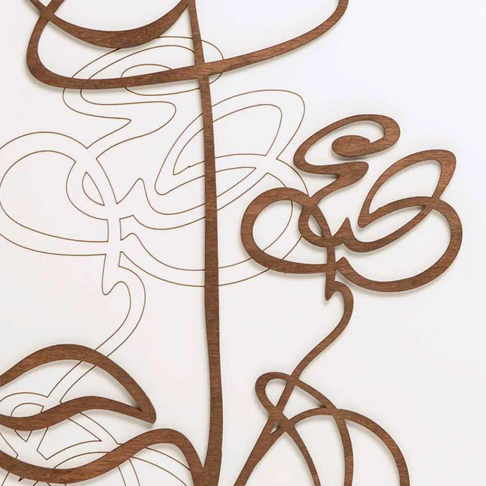 Ora e Murit prej druri të Sheshit të Bardhë me Dekoratë Moderne Rozë - Dëborë Viadurini