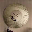 Cinzia - Orë Muri prej Qelqi të Shkrirë me Argjend dhe të Skuqur, e Prodhuar në Itali Viadurini