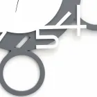 Ora e murit me dizajn të madh dhe modern në dru të bardhë dhe gri - shifër Viadurini