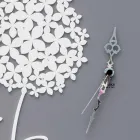 Raundi i Dizajnit Modern të Dekoruar Orë me Muri prej druri gri - Dush mbipopullor Viadurini