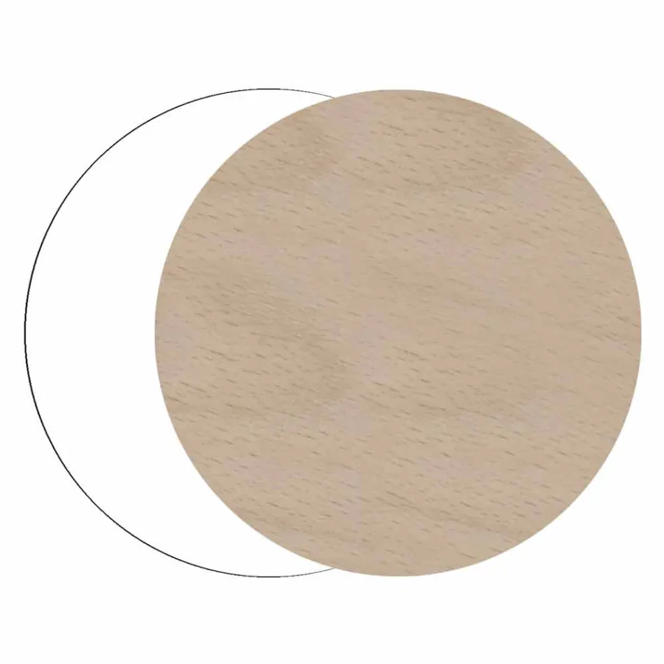 Orë prej druri moderne dhe e rrumbullakët me Dekoratat e Dizajnit Sezonal Viadurini