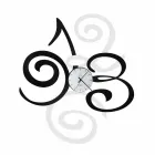 Dizajnimi i Orës së Murit në Hekuri me Ngjyra Made në Itali - Fiordaliso Viadurini