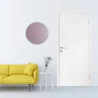 Ora me mure me ngjyra të mëdha moderne në dru të rrumbullakët - Dione Viadurini