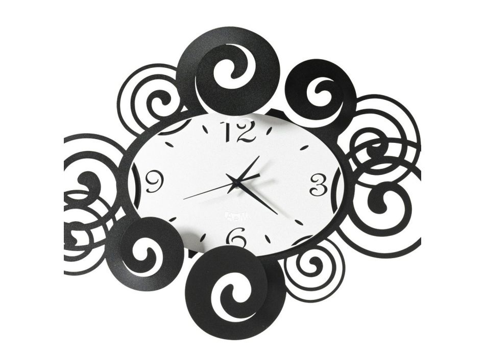 Dekorime me valëzim të orës së murit me dizajn horizontal - Alibreo