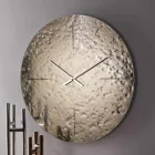 Orë Muri prej Qelqi të Valëzuar me Akrepa prej Bronzi - Radia Viadurini