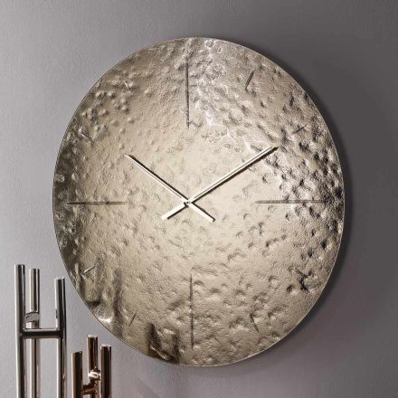 Orë Muri prej Qelqi të Valëzuar me Akrepa prej Bronzi - Radia Viadurini