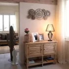 Ora moderne e murit me hekur me tre gishta të prodhuar në Itali - Mekanike Viadurini