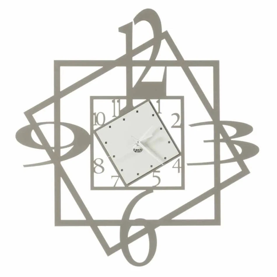 Projektim Gjeometrik Orë Muri Moderne Hekuri Prodhuar në Itali - Procida Viadurini