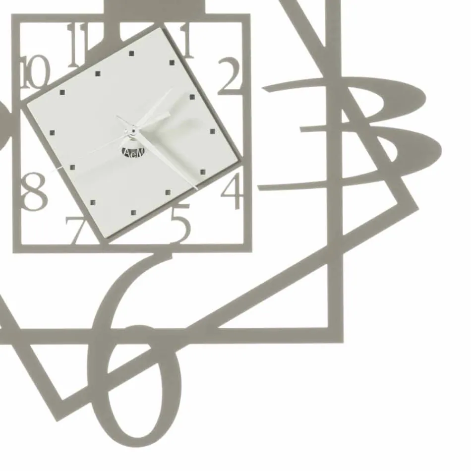 Projektim Gjeometrik Orë Muri Moderne Hekuri Prodhuar në Itali - Procida Viadurini