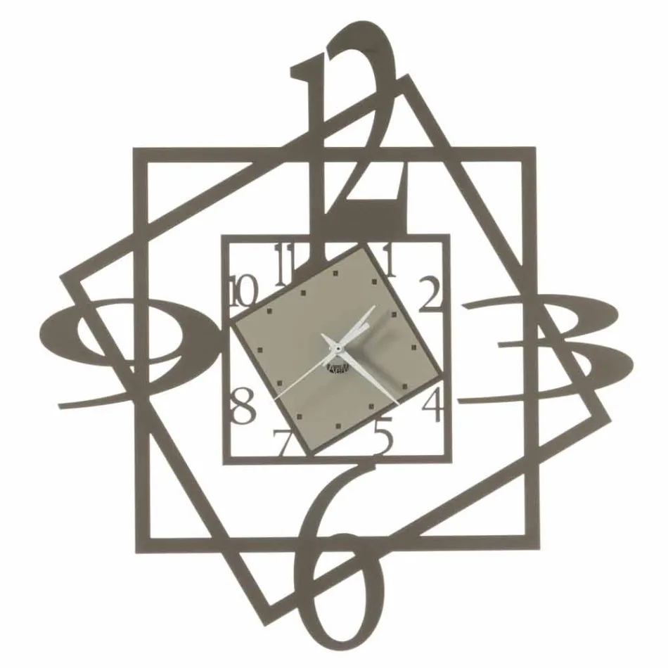 Projektim Gjeometrik Orë Muri Moderne Hekuri Prodhuar në Itali - Procida Viadurini