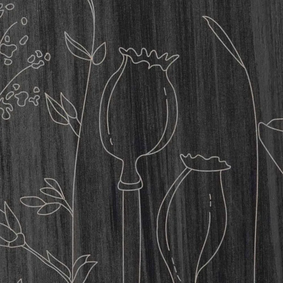 Dizajni Modern Round Orën e Murit prej druri dhe gdhendjen me lazer - Florinto Viadurini