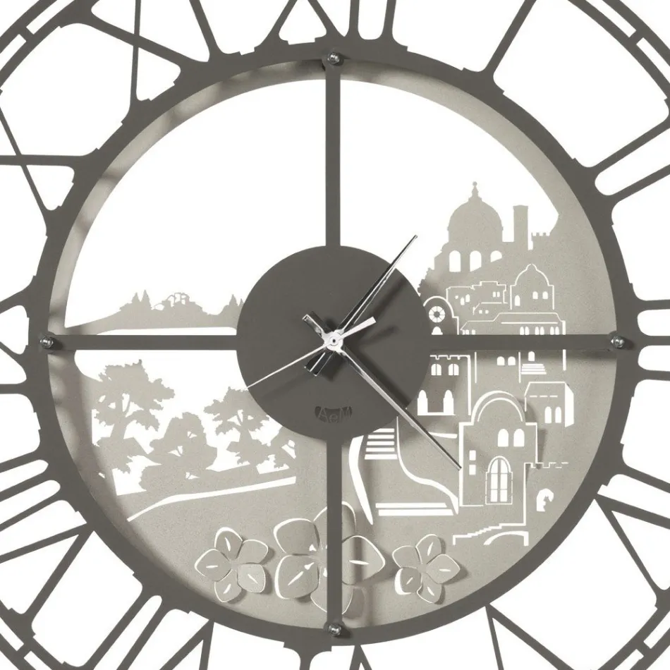 Orë e rrumbullakët muri me dizajn hekuri italian 3 përfundime - Furio Viadurini