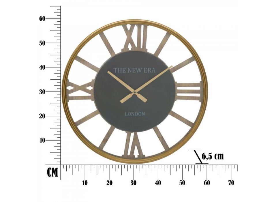 Ora e Rrethit Diametër Ora 60 cm e Dizajnit në MDF - Krizia Viadurini