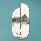 Orë druri me stampim heron Prodhuar në Itali - Palau Viadurini