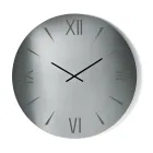 Orë e rrumbullakët prej qelqi me pasqyrë dhe numra të gdhendur me lazer - Clelia Viadurini