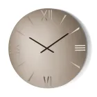 Orë e rrumbullakët prej qelqi me pasqyrë dhe numra të gdhendur me lazer - Clelia Viadurini