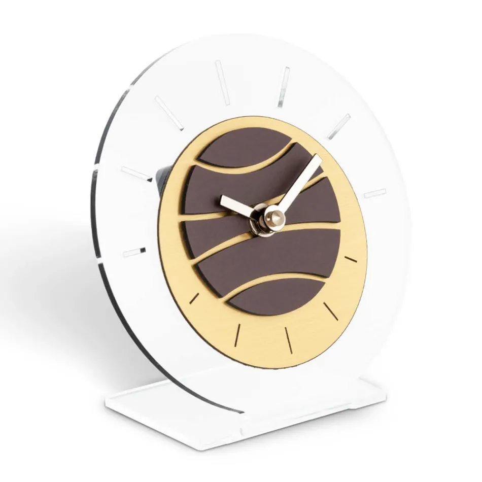 Orë Tryezë e Rrumbullakët në Metakrilat Transparent Prodhuar në Itali - E çuditshme Viadurini