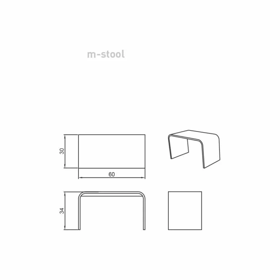 Pankina e gjatë banjosh me dizajn modern të prodhuar në Itali Recanati Viadurini