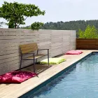 Stol kopshti me strukturë në aluminit antracit, lëvizje shtëpiake - Isotta Viadurini