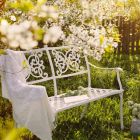 Stackable Garden Garden në Efekt me shkëlqim Alumini të Bardhë - Sama Viadurini