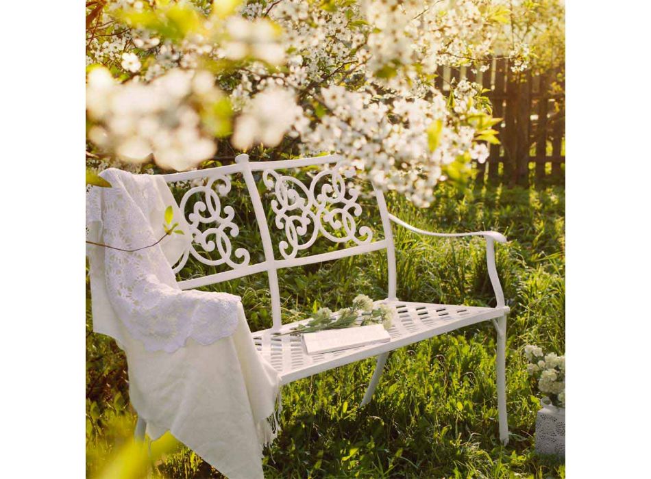 Stackable Garden Garden në Efekt me shkëlqim Alumini të Bardhë - Sama Viadurini