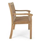 Dizajni i stolit të kopshtit në dru akacia për jashtë me 2 ose 3 vende - Roxen Viadurini