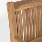 Dizajni i stolit të kopshtit në dru akacia për jashtë me 2 ose 3 vende - Roxen Viadurini