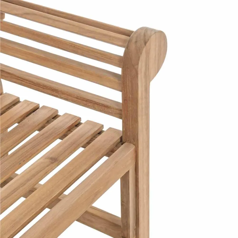 Projektim Fshatar Stol Kopshti prej Druri Tik - Simonia Viadurini