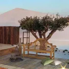 Projektim Fshatar Stol Kopshti prej Druri Tik - Simonia Viadurini