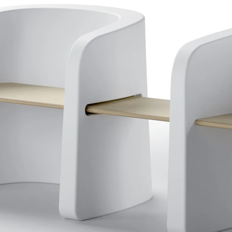 Tavë Kopshti në Polietileni dhe Drurë Mështekne Made in Italy - Talula Viadurini