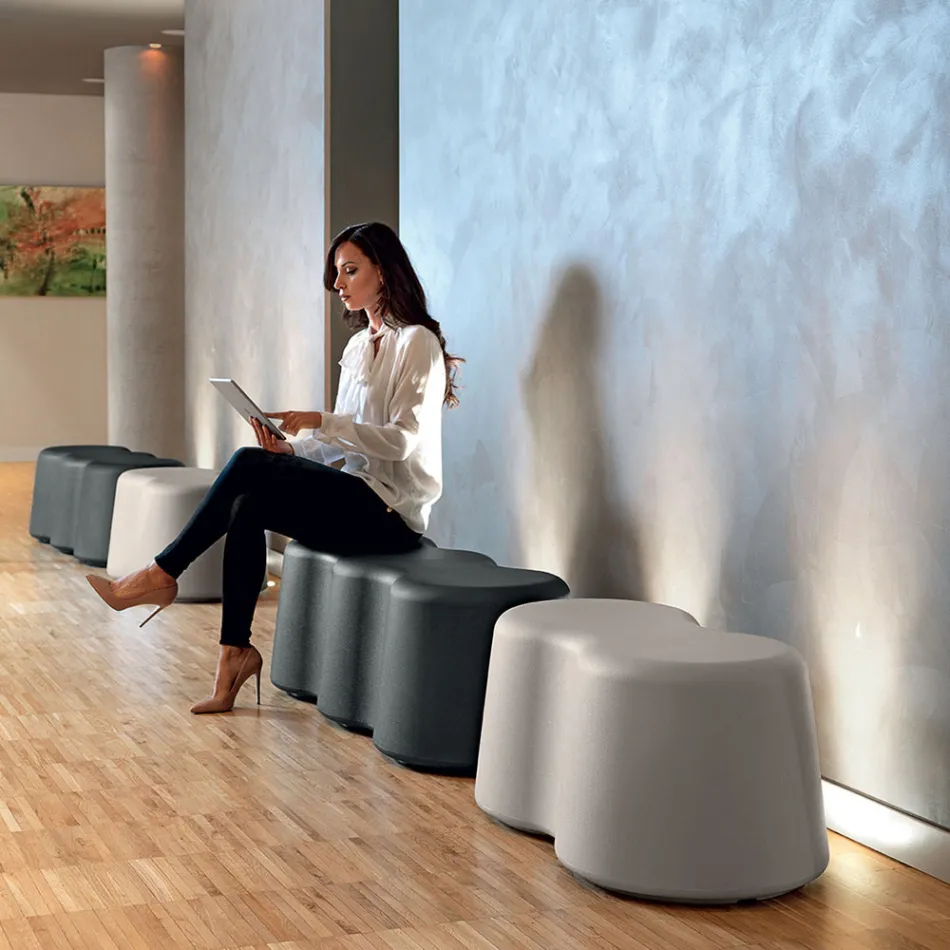 Stola e brendshme me onde me polietileni me ngjyra Prodhuar në Itali - Marion Viadurini