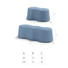 Stola e brendshme me onde me polietileni me ngjyra Prodhuar në Itali - Marion Viadurini