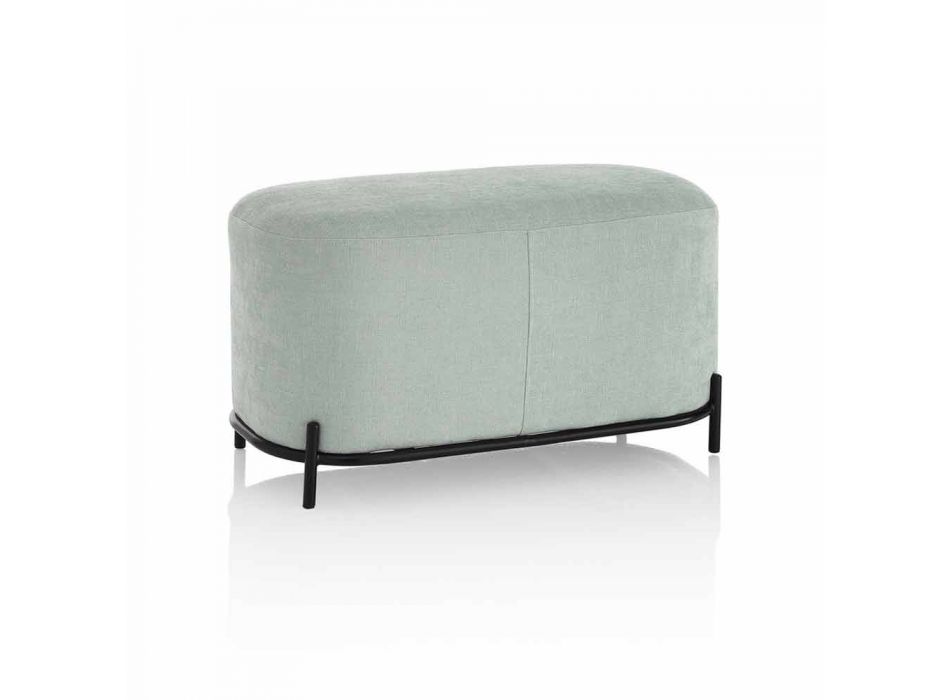 Stol për dhomën e ndenjes ose dhomën e gjumit në pëlhurën e gjelbër të dizajnit Mint - Ambrogia Viadurini