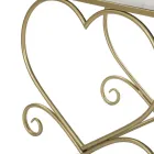 Stol në hekur ari me sedilje të mbushur dhe të mbuluar me pëlhurë - Alchimia Viadurini