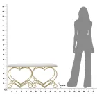 Stol në hekur ari me sedilje të mbushur dhe të mbuluar me pëlhurë - Alchimia Viadurini