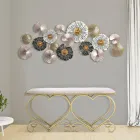 Stol në hekur ari me sedilje të mbushur dhe të mbuluar me pëlhurë - Alchimia Viadurini