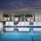 Stola e jashtme me onde në polietileni Prodhuar në Itali - Brenda Viadurini