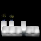 Stola ndritëse e jashtme me onde në polietileni Prodhuar në Itali - Brenda Viadurini