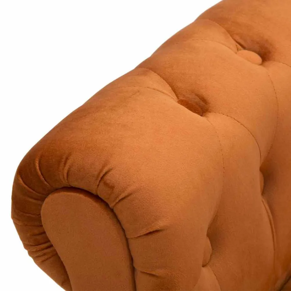 Dizajn Modern Stol Drejtkëndor në Dru dhe Pëlhurë - Theodore Viadurini