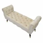 Dizajn Modern Stol Drejtkëndor në Dru dhe Pëlhurë - Theodore Viadurini