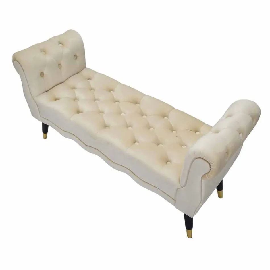 Dizajn Modern Stol Drejtkëndor në Dru dhe Pëlhurë - Theodore Viadurini