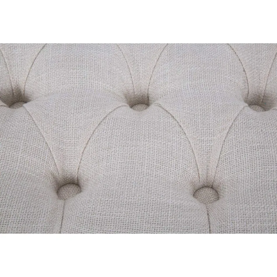 Shalë Shabby Chic në dru me sedilje në pëlhurë të mbushur me tegela - Rocchetta Viadurini