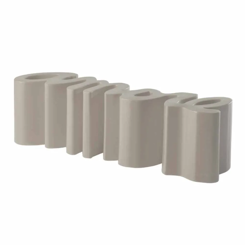 Stol me ngjyra dizajni Slide Love moderne prodhuar ne Itali Viadurini