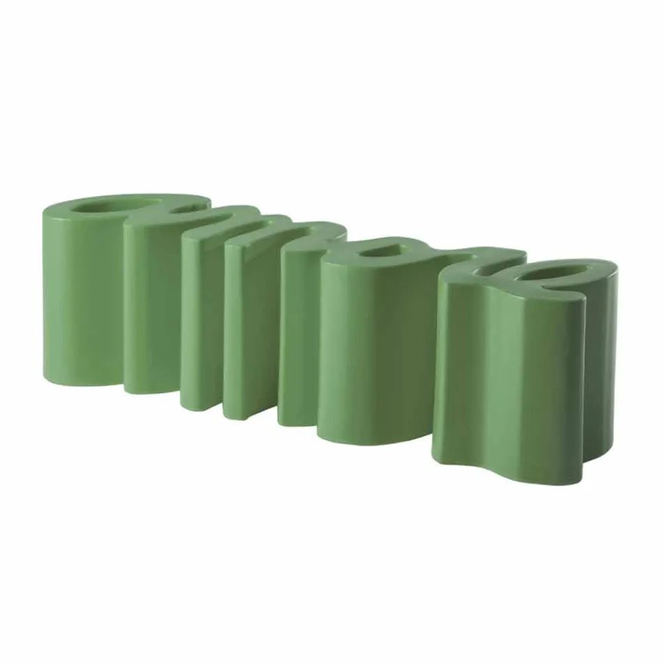 Stol me ngjyra dizajni Slide Love moderne prodhuar ne Itali Viadurini